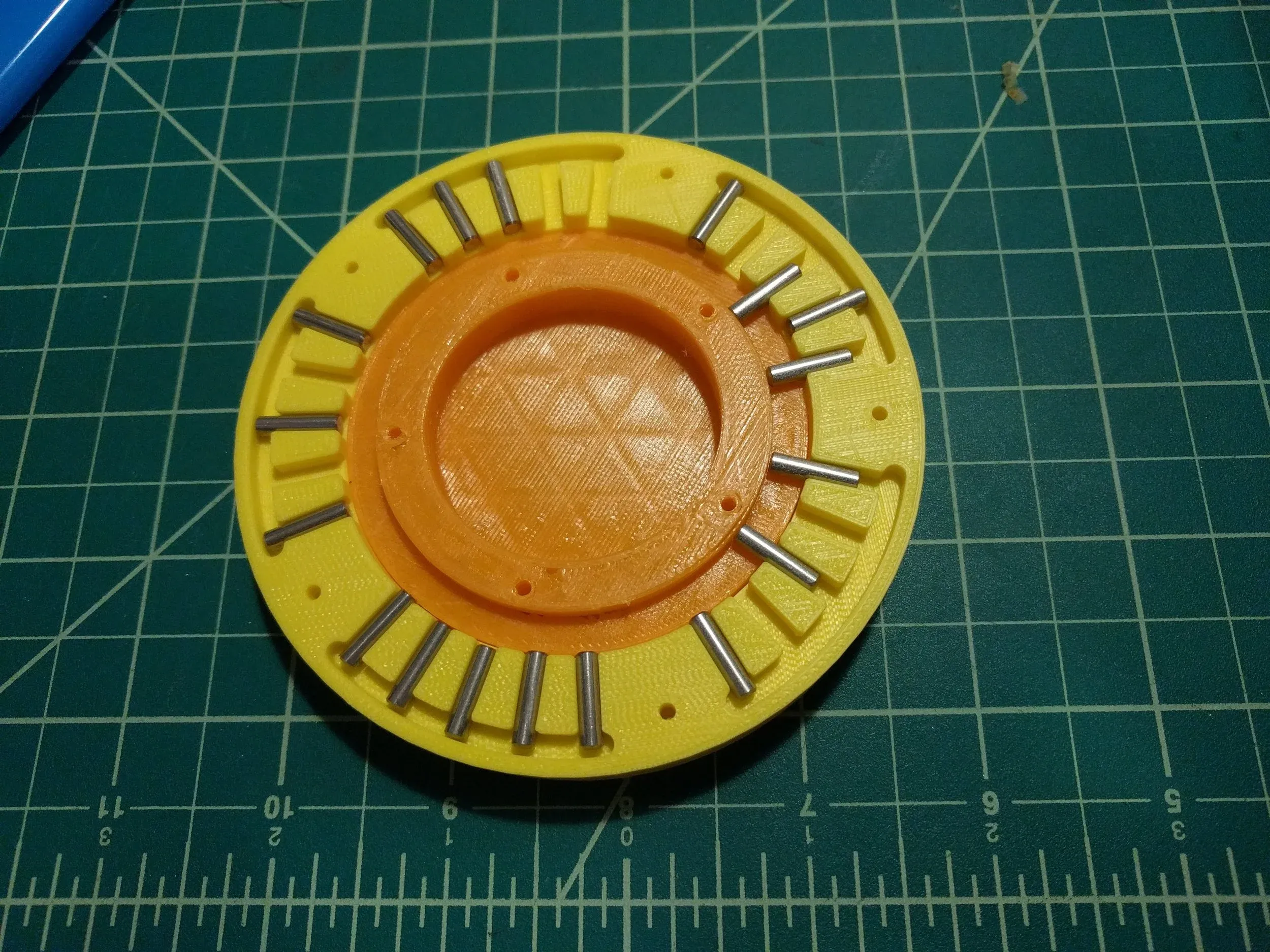 The testing began with a few 3D printed parts.