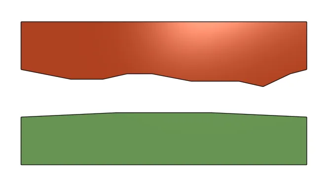Step 4 diagram: lap red plate against green control plate