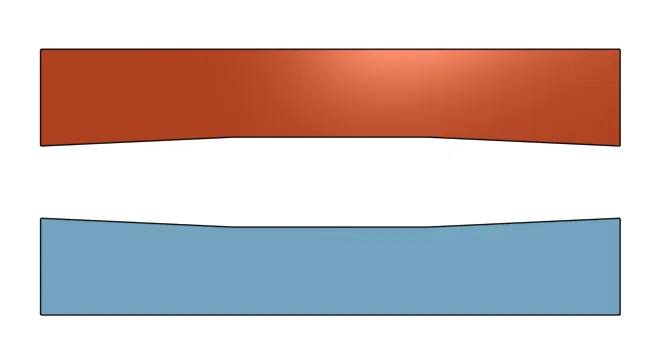 Step 5 diagram: lap two concave plates (orientation B)