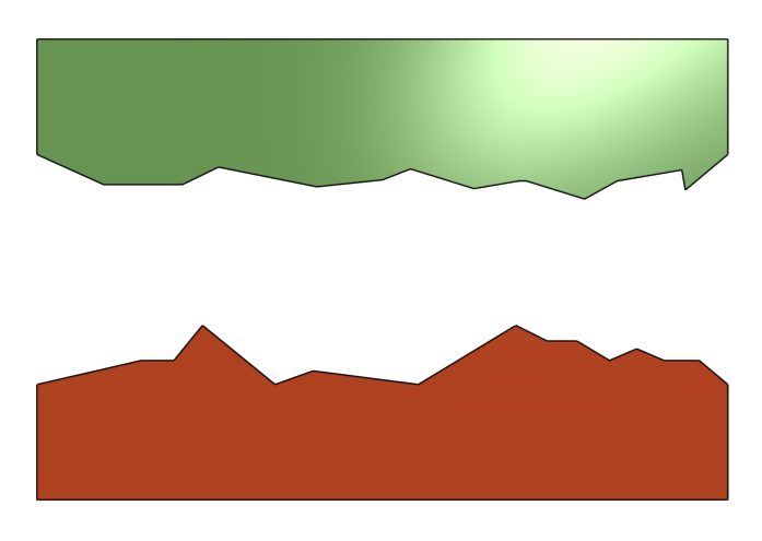 Step 1 diagram: lap red and green plates (orientation A)