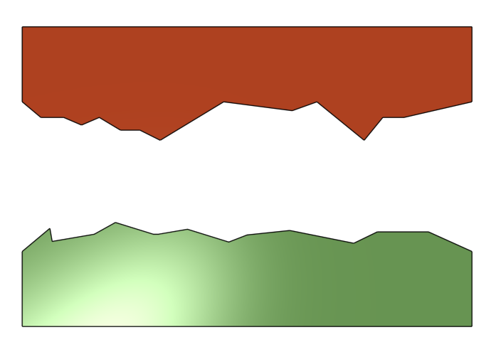 Step 1 diagram: lap red and green plates (orientation B)