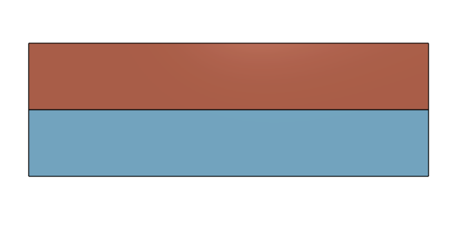 Step 5 result diagram: two near-flat plates and one remaining